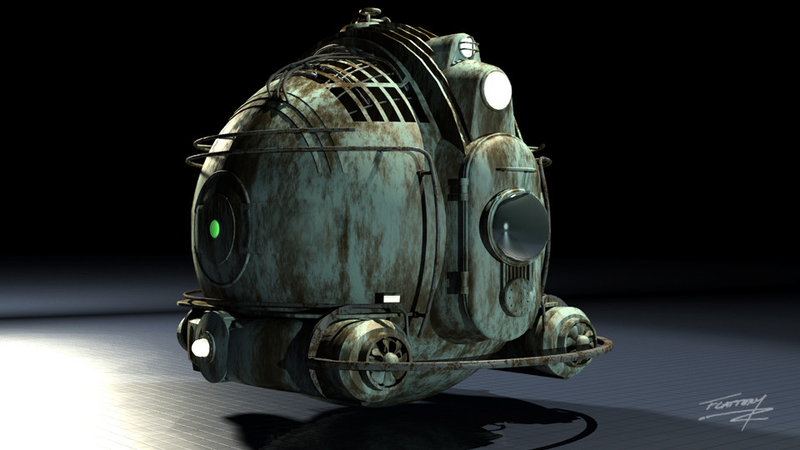 Illustration for article titled Who's your Big Daddy? Concept art from that cancelled Bioshock movie